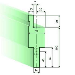 Punch/top-tool distance pieces