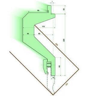 Punch/top-tool distance pieces