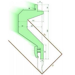 Punch/top-tool distance pieces