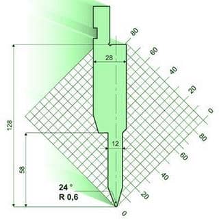 24° Flattening/hemming punches/top-tools