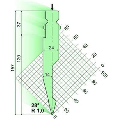 28° Punches/top-tools