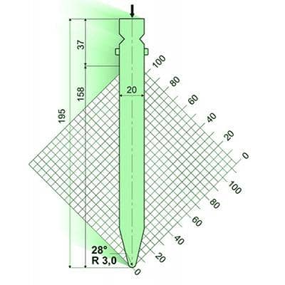 28° Punches/top-tools
