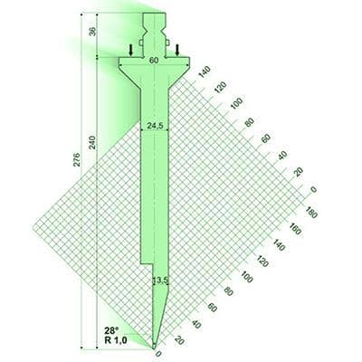 28° Punches/top-tools