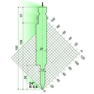 24° Punches/top-tools