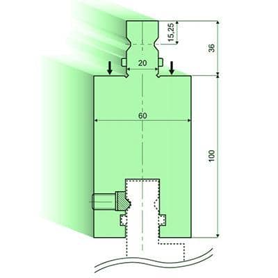 Punch/top-tool distance pieces
