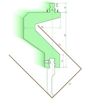 Punch/top-tool distance pieces