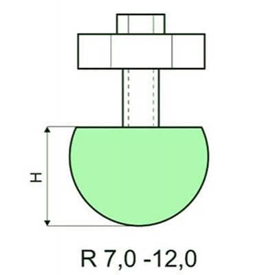 Holder for radius-tools and radius-tools R 7-50