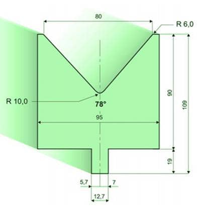 78° Dies, H=90mm
