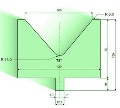 78° Dies, H=90mm