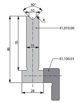 90° Dies, H=86mm