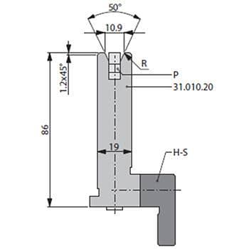 50° Dies, H=86mm