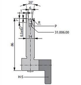 20° Dies, H=86mm