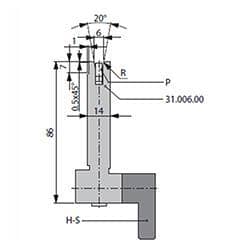 20° Dies, H=86mm