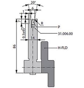20° Dies, H=86mm