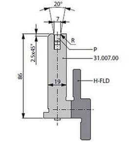 20° Dies, H=86mm