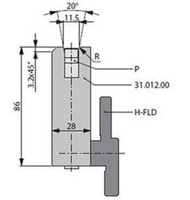 20° Dies, H=86mm