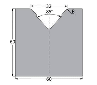 85° Dies, H=80mm