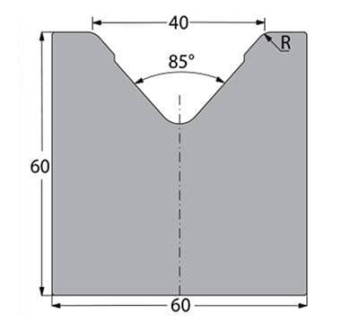85° Dies, H=80mm
