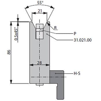 55° Dies, H=86mm