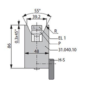 55° Dies, H=86mm