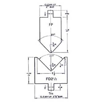 85° Forming Punches and Die Sets