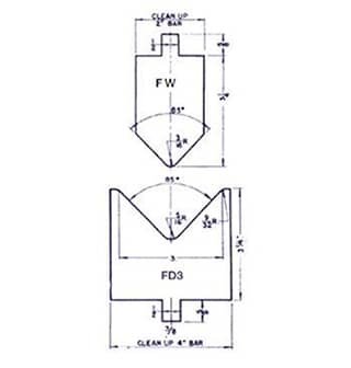 85° Forming Punches and Die Sets